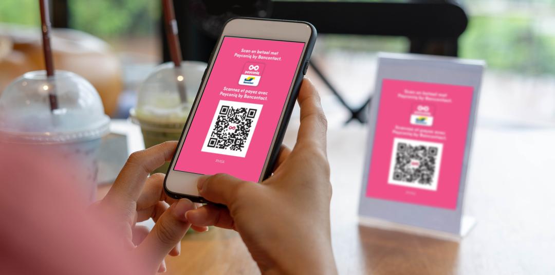 Schermafbeelding van QR-code via payconiq