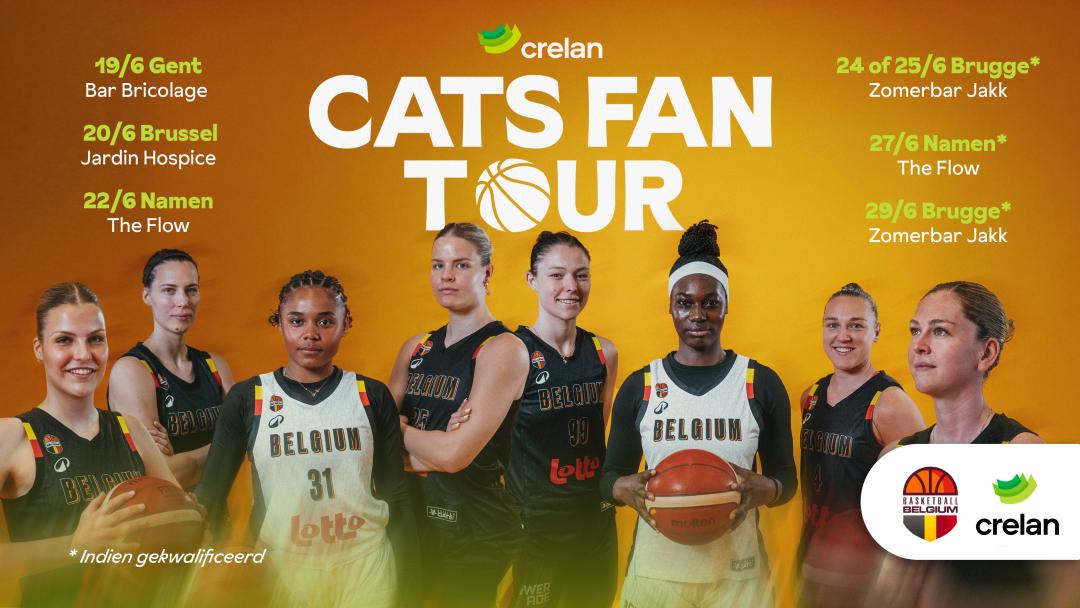 Groepsfoto Belgian Cats basketbal