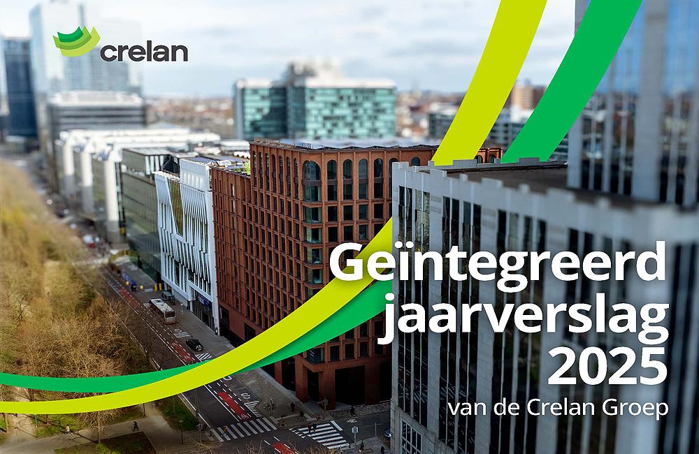 Cover van het Crelan-jaarverslag 2025