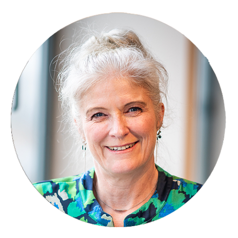 Ronde portretfoto van Saskia bij Crelan