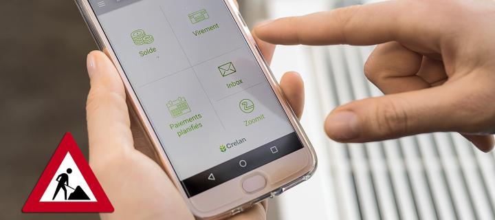 indisponibilite applications